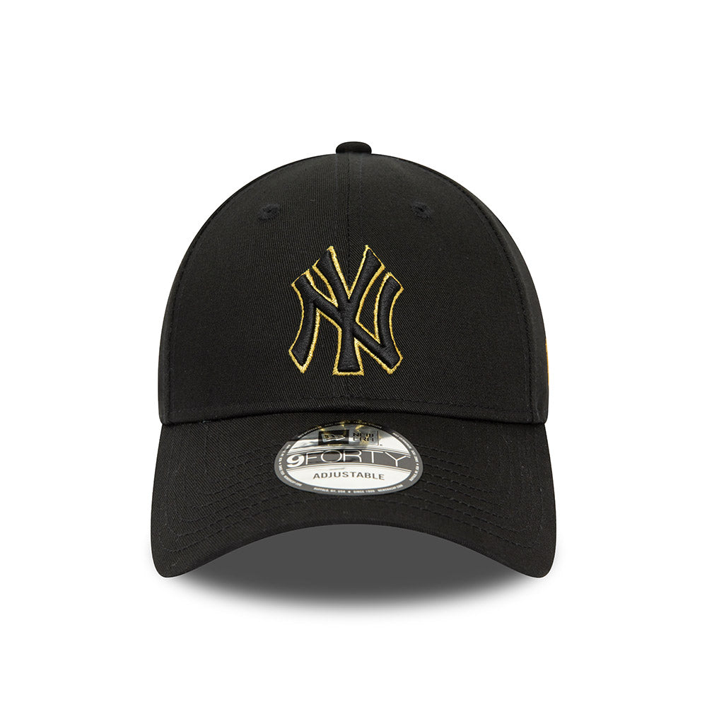 New Era - Mettalic Outline NY 9Forty - Black Yellow.