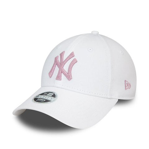 New Era - Women Metallic Logo NY 9Forty - White Pink