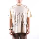 Octopus - Outline Tee - Dusty White Black