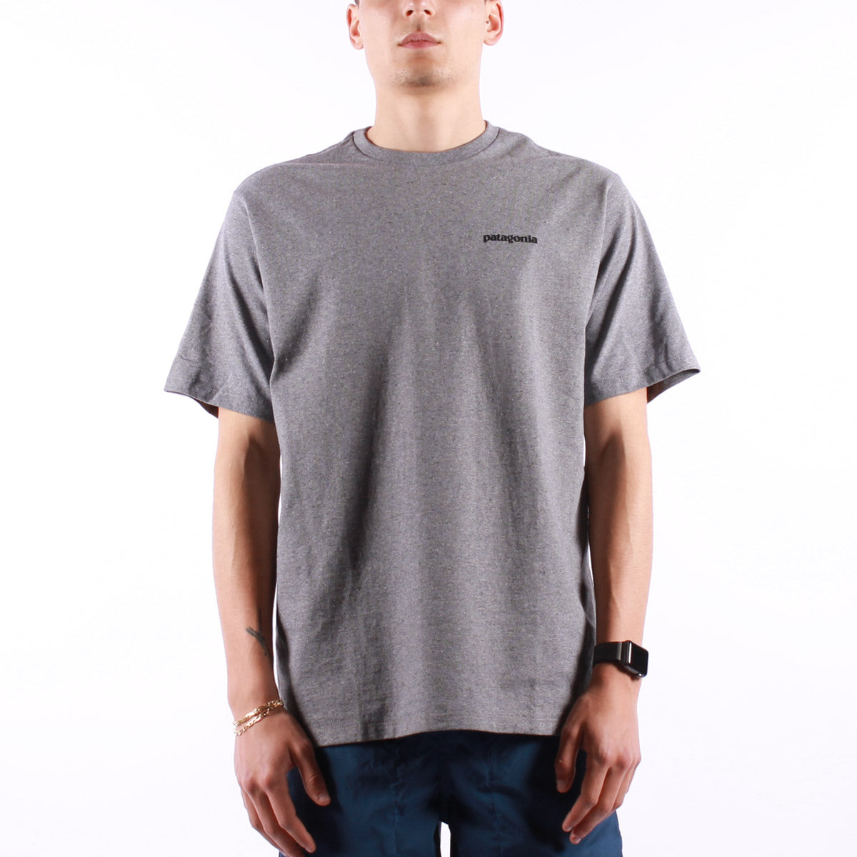 Patagonia - Ms P6 Logo Responsibili Tee - Gravel Heather.