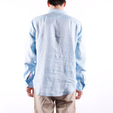 Scotch and Soda - Man LS Linen Shirt - 0566 Light Blue