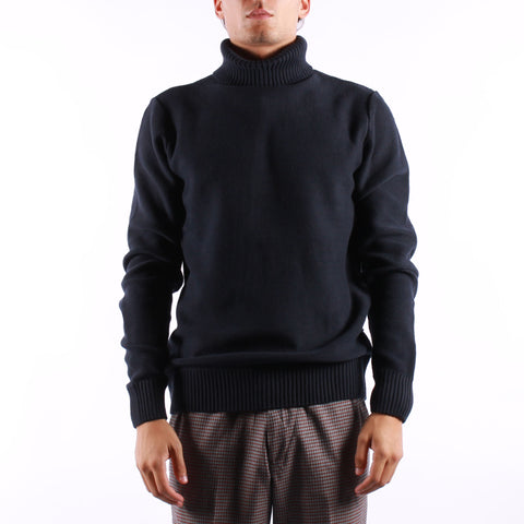 Selected - Axel LS Knit Roll Neck - Sky Capatin Melange