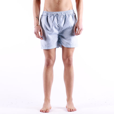 Selected - Classic AOP Swimshorts - Chambray Blue Micro Dot - 16067678