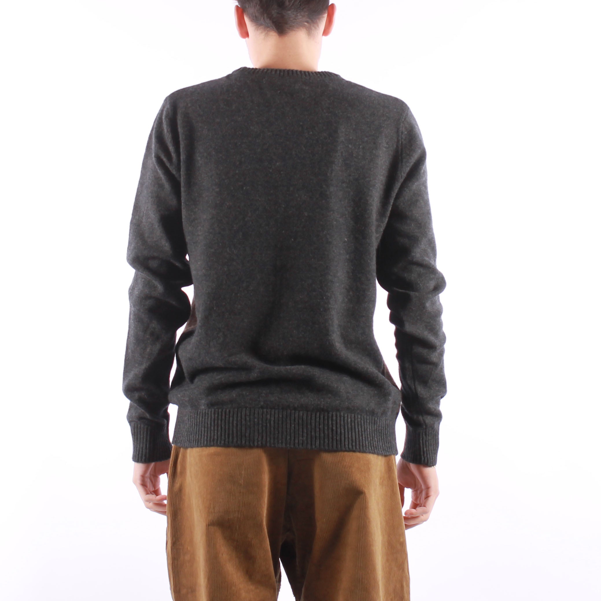 Selected - Cuba Lambs Wool Crew - Antracit Black.