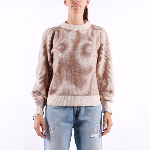 Selected Femme - Lilo LS Knit - Birch Toasted Coconut